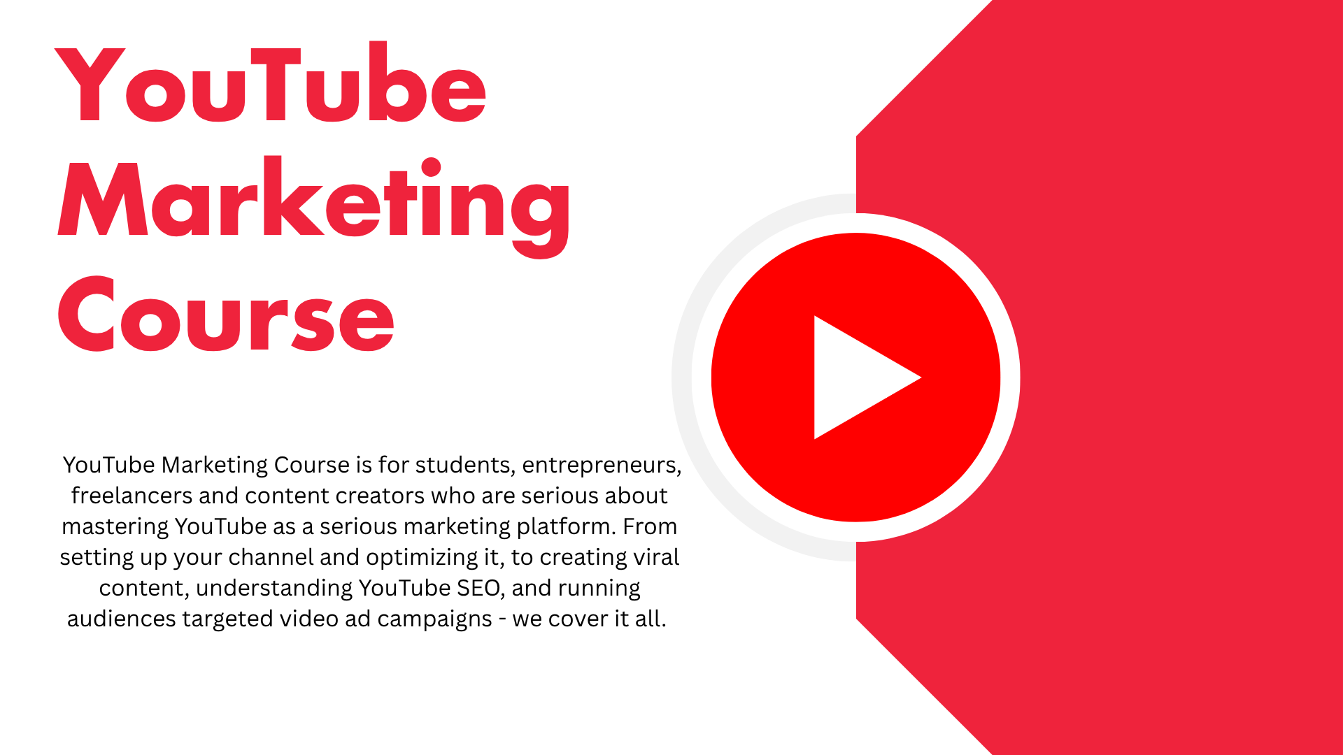 Youtube Marketing Course