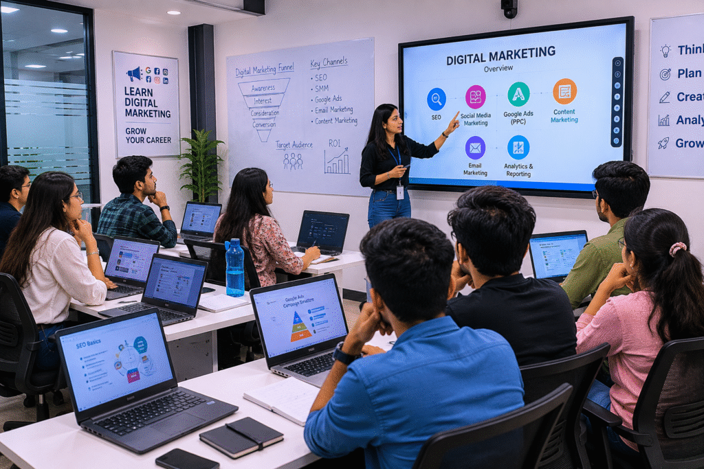 Top 5 Digital Marketing Institute in Delhi with 100% Job Placement