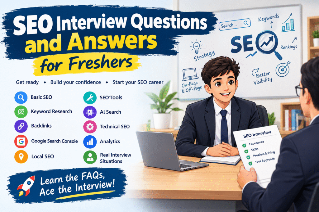 Top SEO Interview Questions Every Fresher Should Know