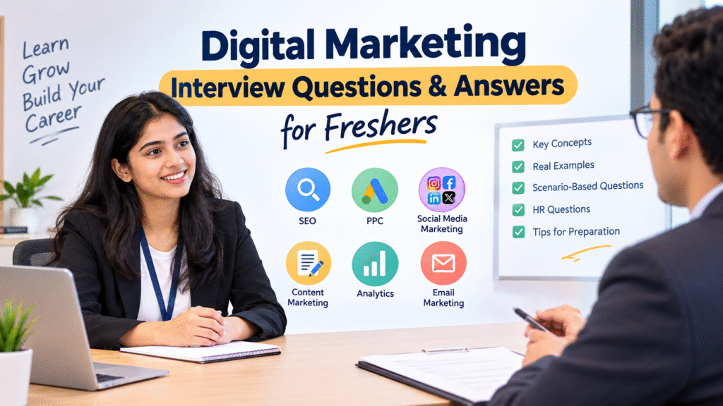 Digital Marketing Interview Questions and Answers for Freshers