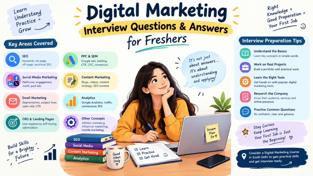 Digital Marketing Interview Questions and Answers for Freshers