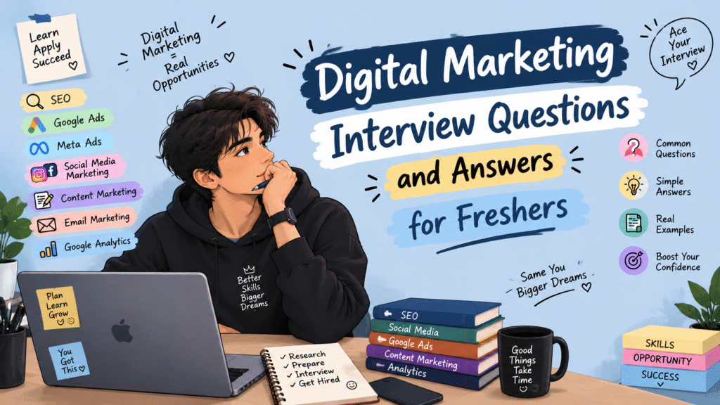 Digital Marketing Interview Questions and Answers for Freshers