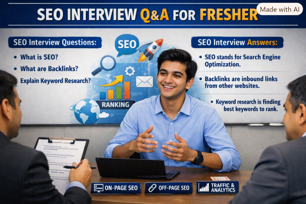 Top SEO Interview Questions Every Fresher Should Know